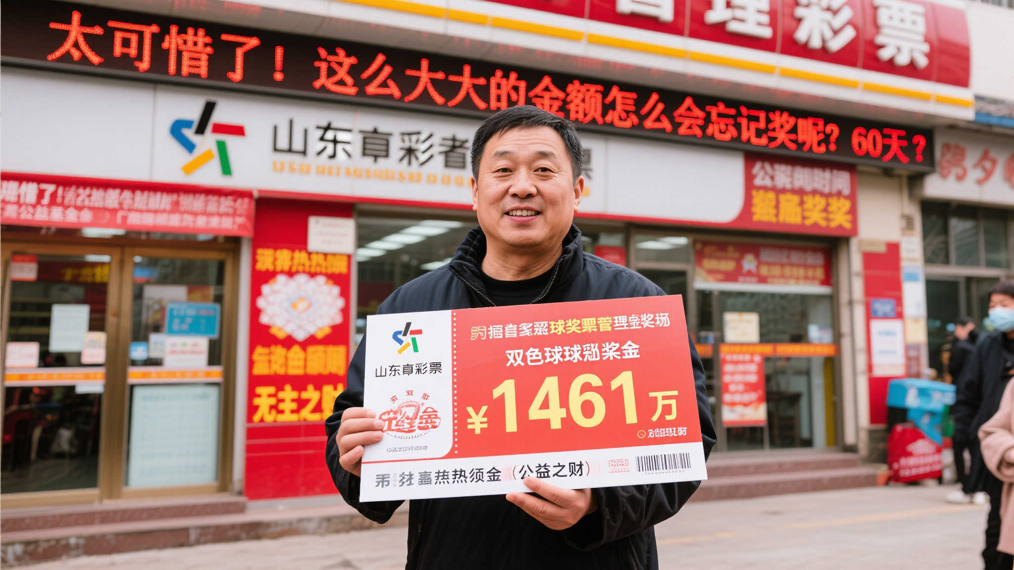 痛失良机!山东1461万双色球大奖无人认领沦为弃奖 据报道,这注高达1461万元的双色球大奖